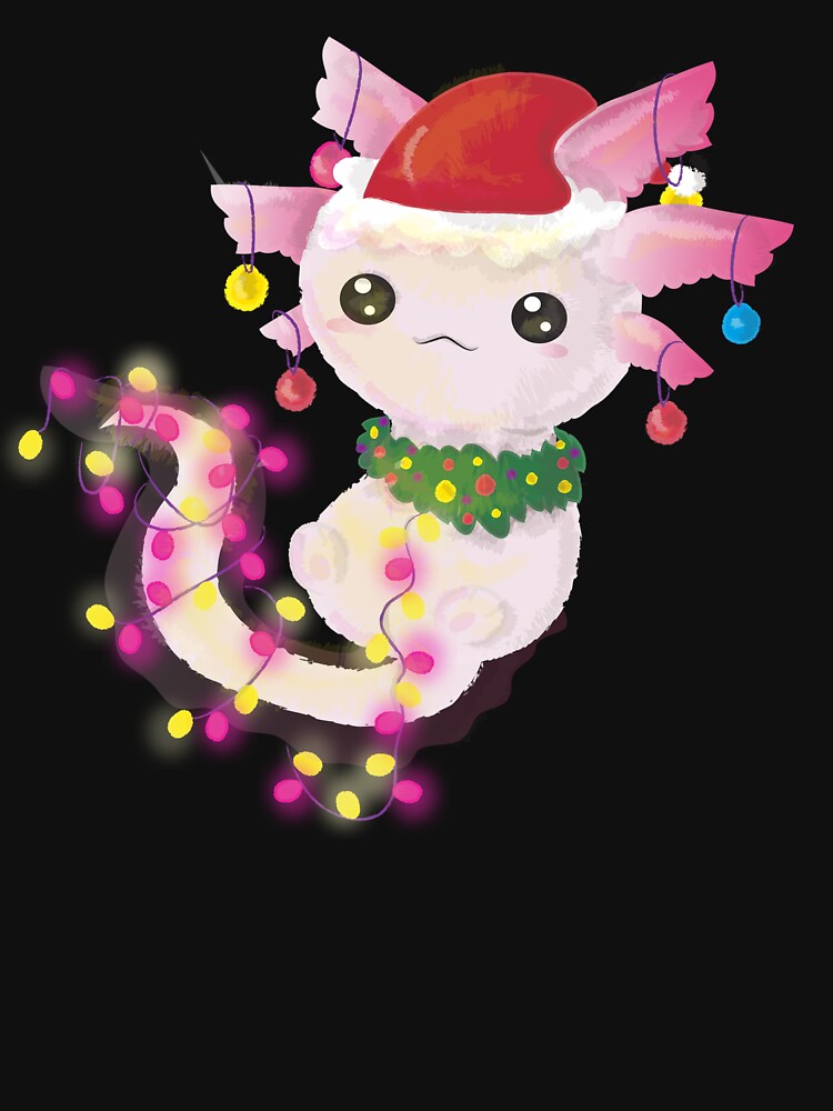 Axolotl Christmas Funny Xmas Lights Axolotl Christmas by Kyzed