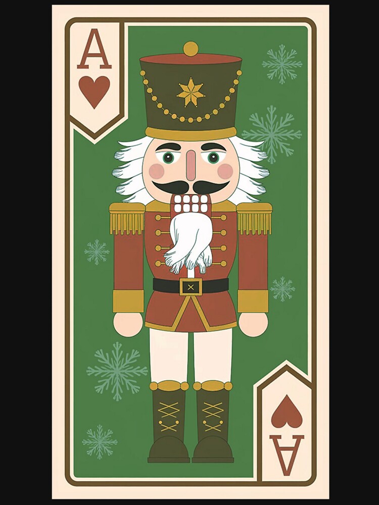 Nutcracker Holiday Christmas Festive Desig, Playing Card Style by Mirabilum