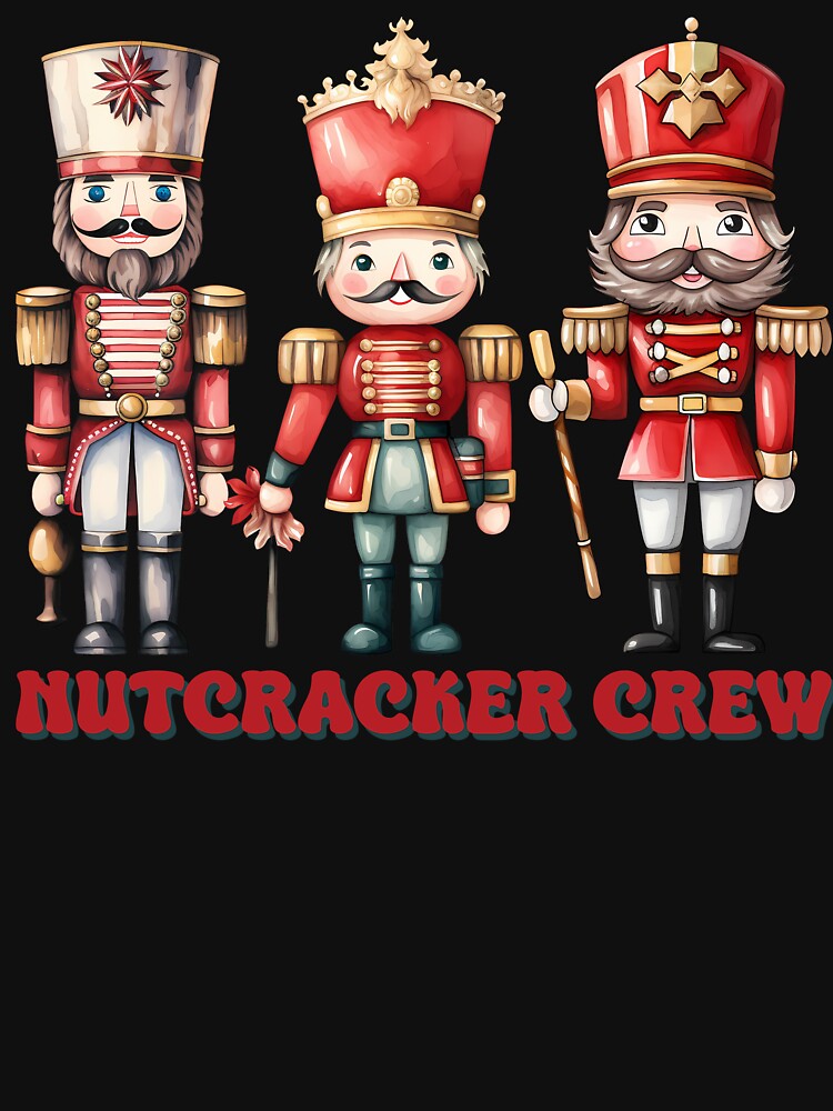 Nutcracker Crew Festive Christmas Design with Classic Soldiers by Digitayaa