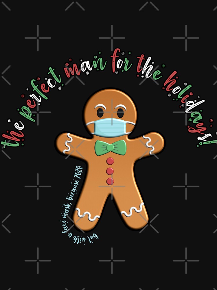 Gingerbread Man - with mask on, because 2020 by Happy Puppy Print On Demand