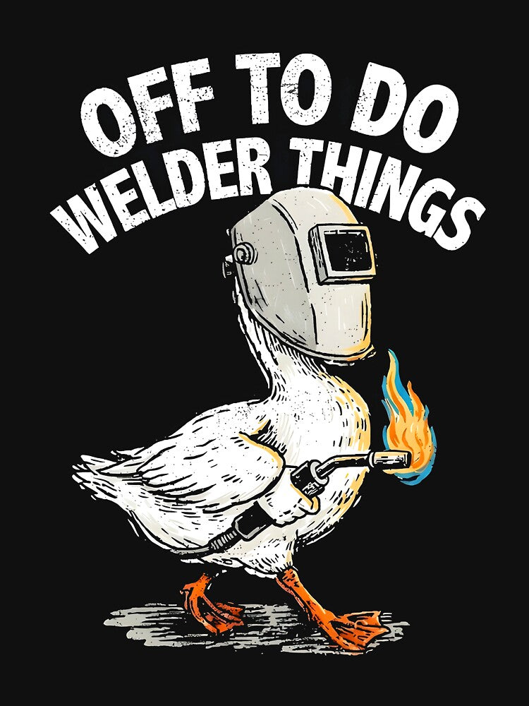 Funny Welding Goose Humor Design by cerima
