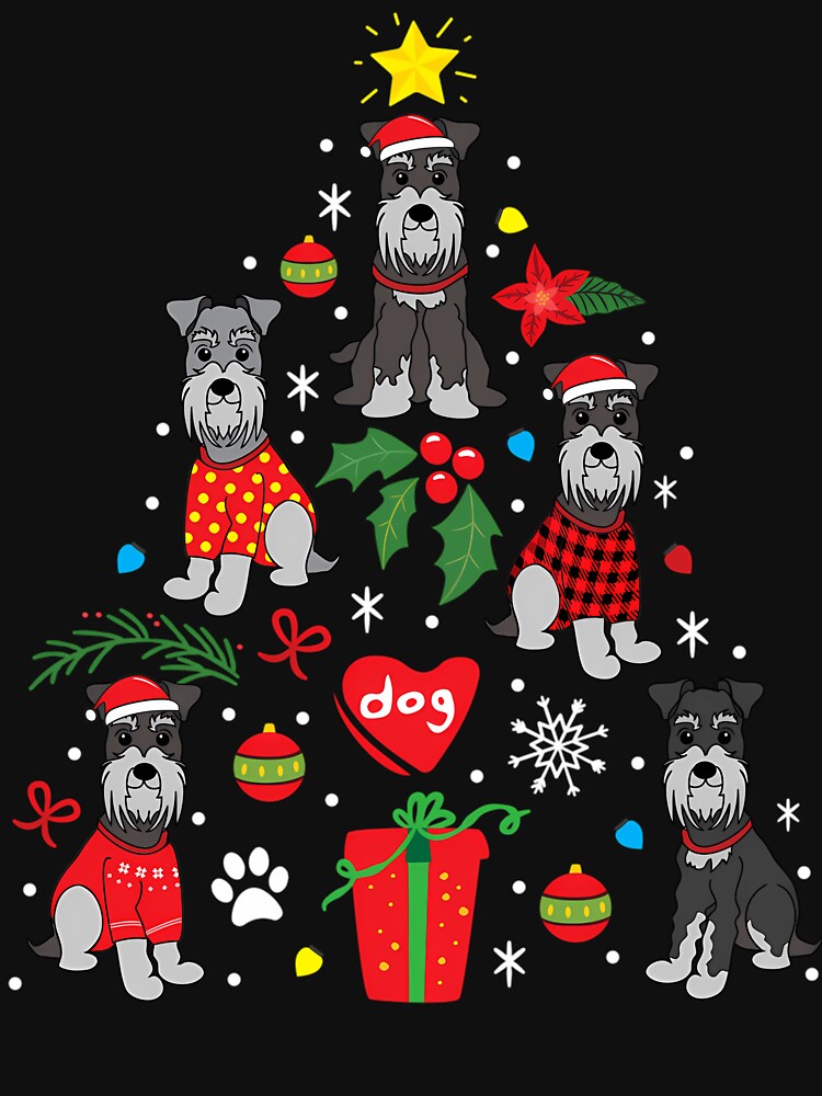 Schnauzer Christmas Ornament Tree by horstfstesa