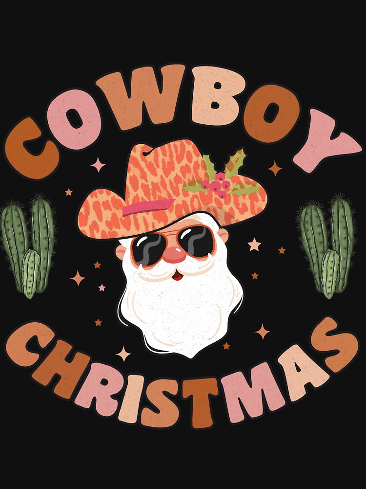 Cowboy Santa Christmas Country Cowboy by ArtMeetsPizza