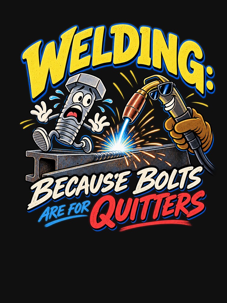 Welding Because Bolts Are For Quitters Funny Welder Humor by ABprintstudio