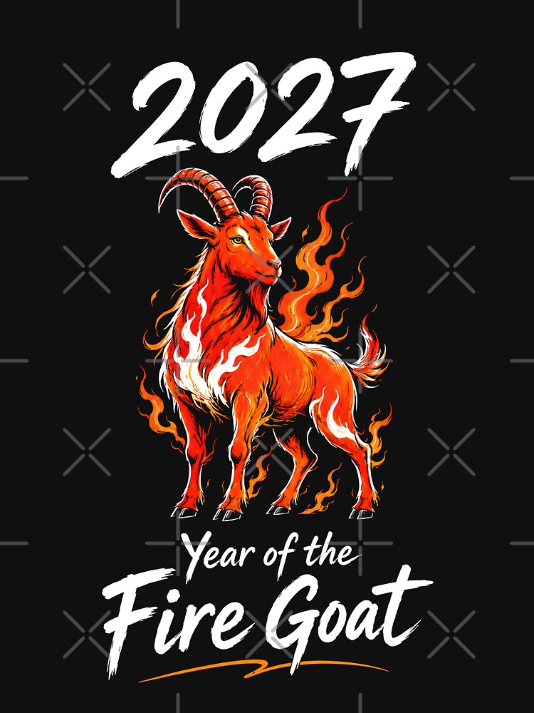 2027 Chinese New Year Cool Fire Goat by HowToCanadian