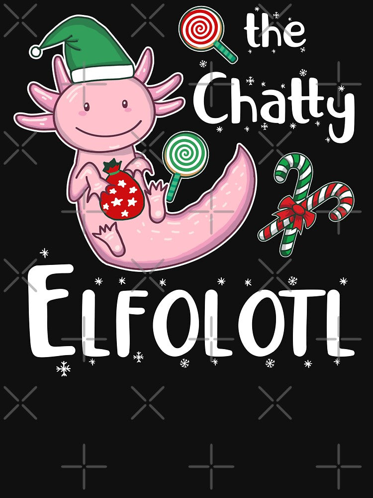 Chatty Christmas Axolotl Elf by GrimButterfly