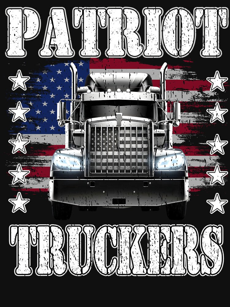 Patriot Truckers American Flag Semi Truck Proud Trucker USA Truck Driver freedom trucker liberty democracy cool truckers by Jt41