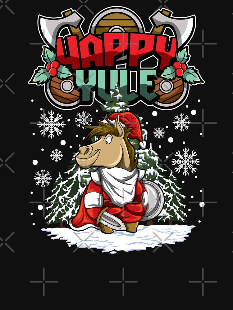 Happy Yule - Viking Christmas - Horse by anziehend