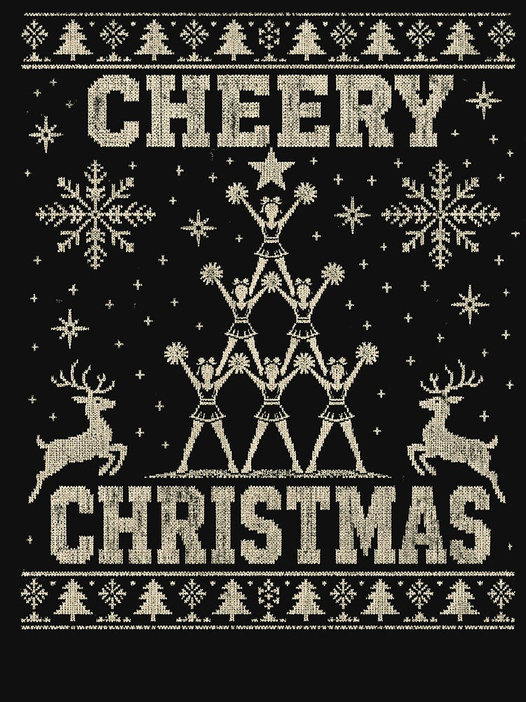 Cheer Christmas Party Ugly Sweater Cheerleader Holiday Fun by NADIASHOP86