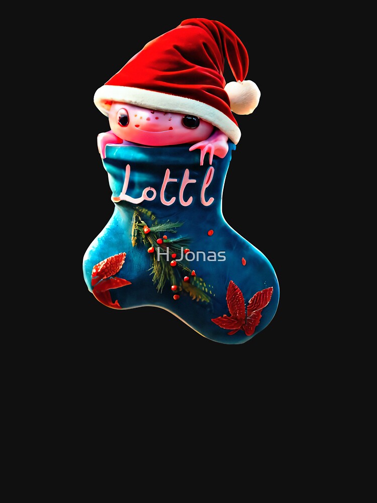 Cozy Axolotl Christmas - A Fun and Festive 3D Design by H Jonas