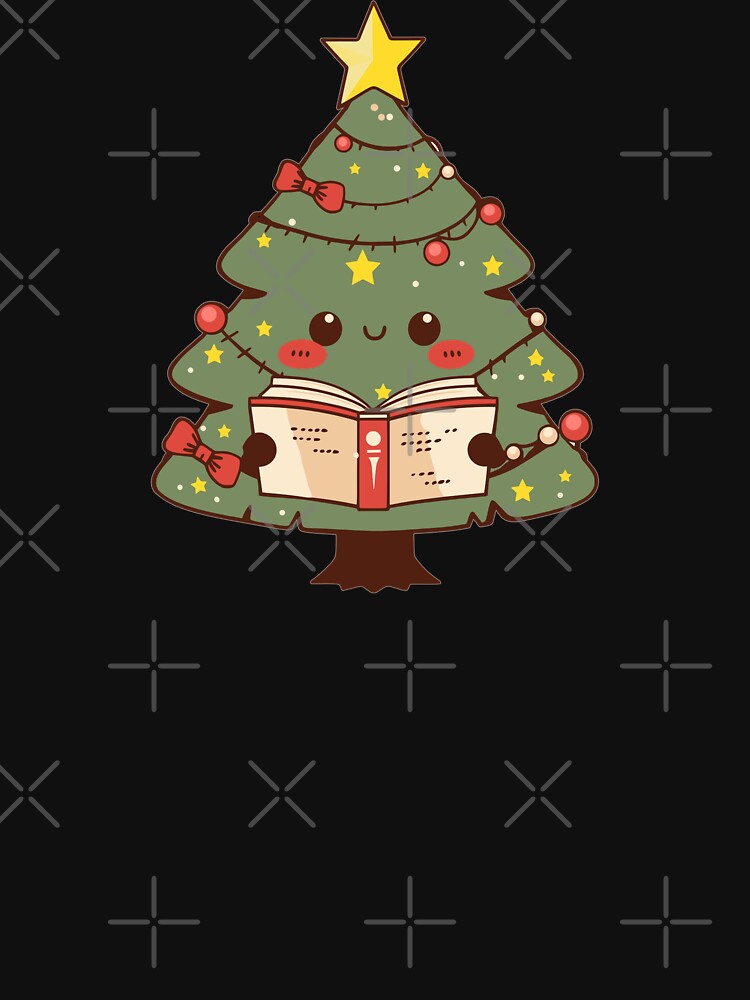 Cute Bookish Christmas Tree by RetroPrints