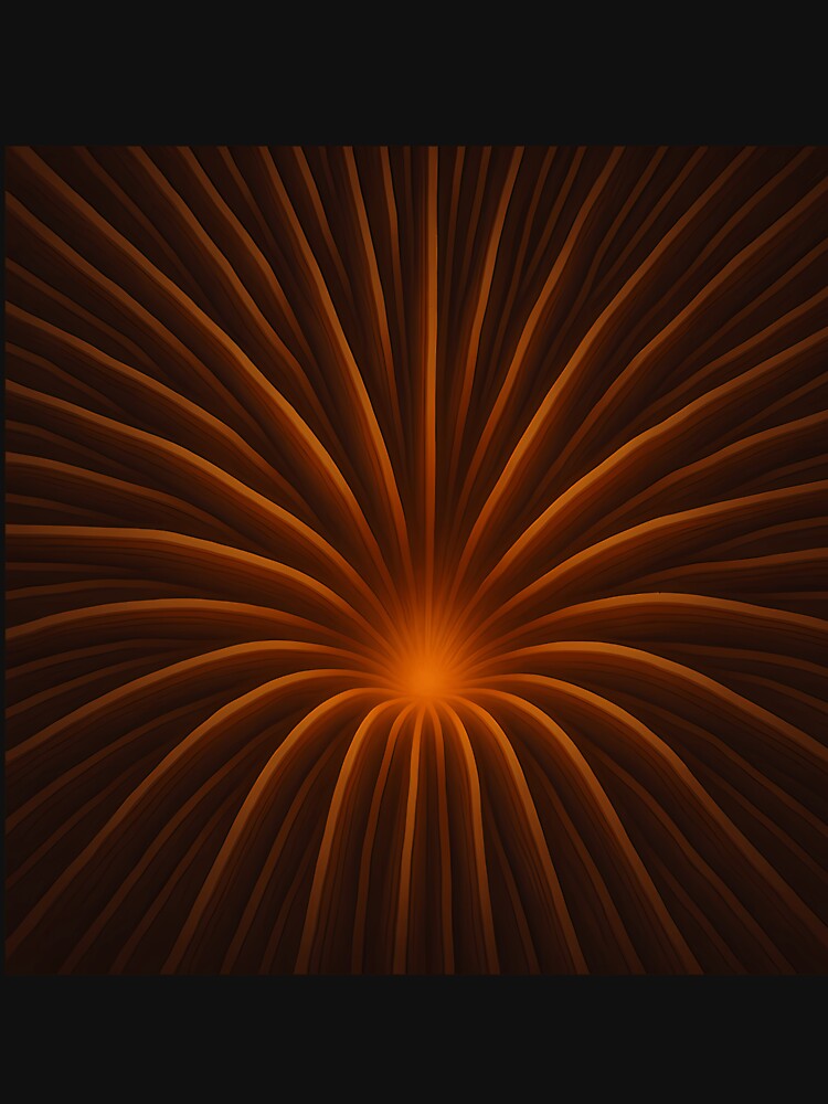 Glowing Mushroom Gills Wall Art by kijaywensela