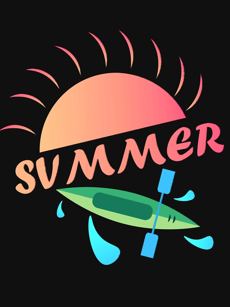 Summer, vacation and kayaking by Sunset Design