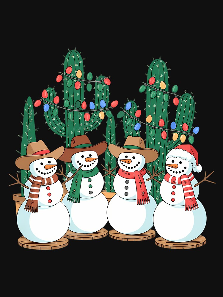 Snowman Howdy Western Christmas Cowboy Cowgirl Tank by georgiaarsnal