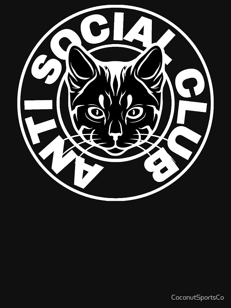 anti social club cat by CoconutSportsCo