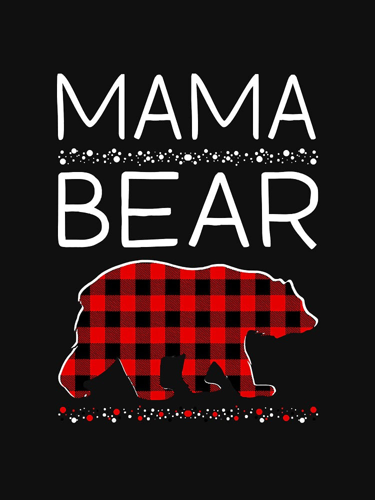 Mama Bear Christmas Pajamas Matching by NeverLoseSF