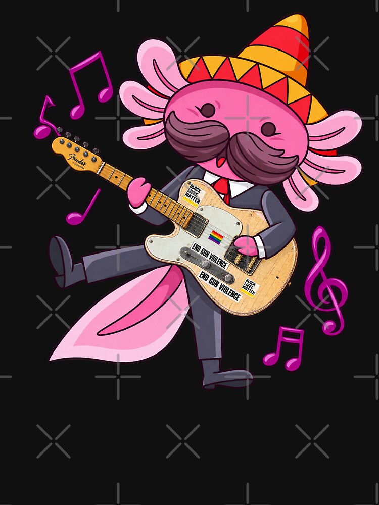axolotl playing guitar styles by Donald-Bryantt