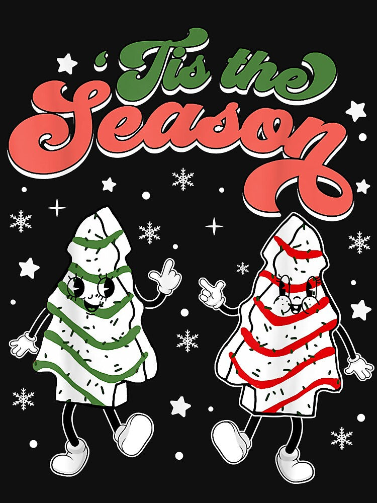 Retro Tis The Season Christmas Tree Cakes Debbie Funny by IsraelCastro