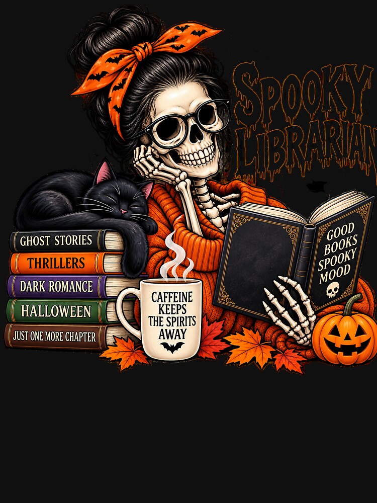 Spooky Librarian Halloween for Bookish Friends by Crystal-Tree