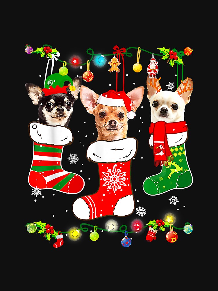 Chihuahua Christmas Lights Xmas Dog by Perrydad78