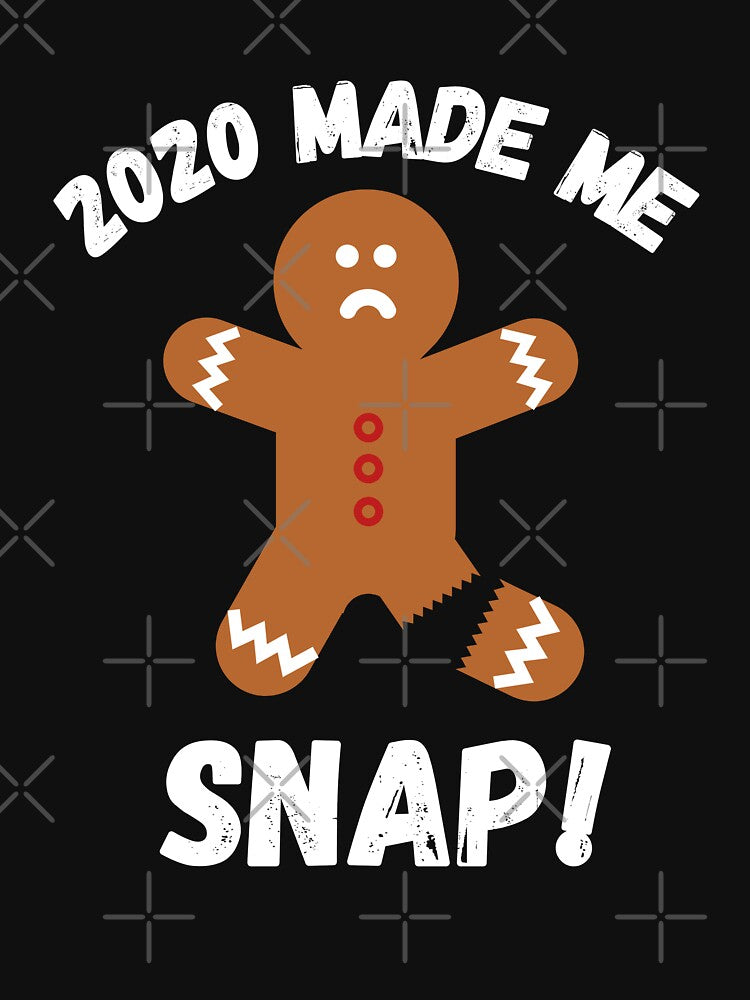 2020 Made Me Snap! Gingerbread Man Cookie Funny Christmas by TeesForNerds