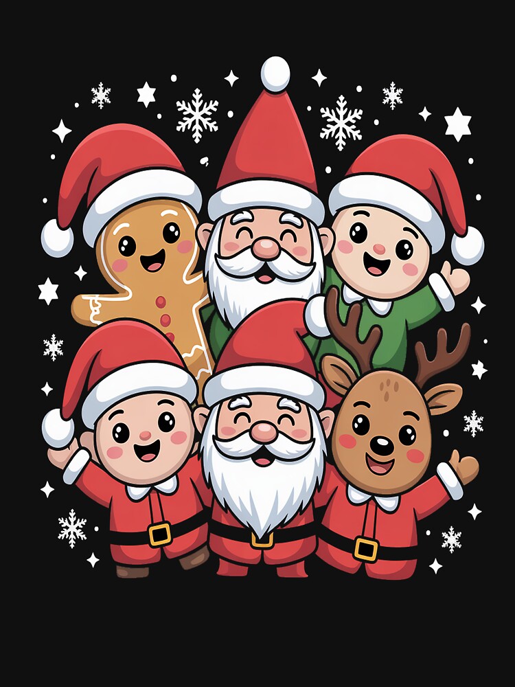 Friend Christmas 2025 Santa Reindeer Matching Family Group by VladoZork