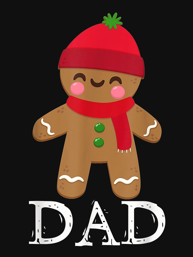 Gingerbread Dad Christmas Matching Pajamas for Family by Salakjit