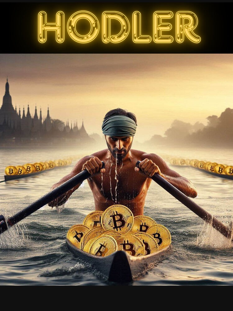 HODLER Bitcoin in Kayak by ProductsGamma