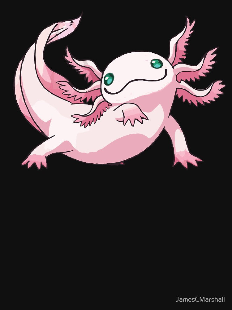 Pink Axolotl by JamesCMarshall