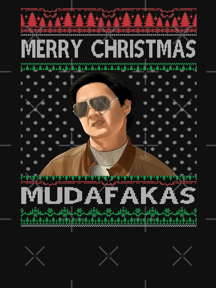 HANGOVER MERRY CHRISTMAS MUDAFAKAS Meme Ugly Sweater Design Christmas Hangover Movie Fan Art PEW PEW by HotTopics