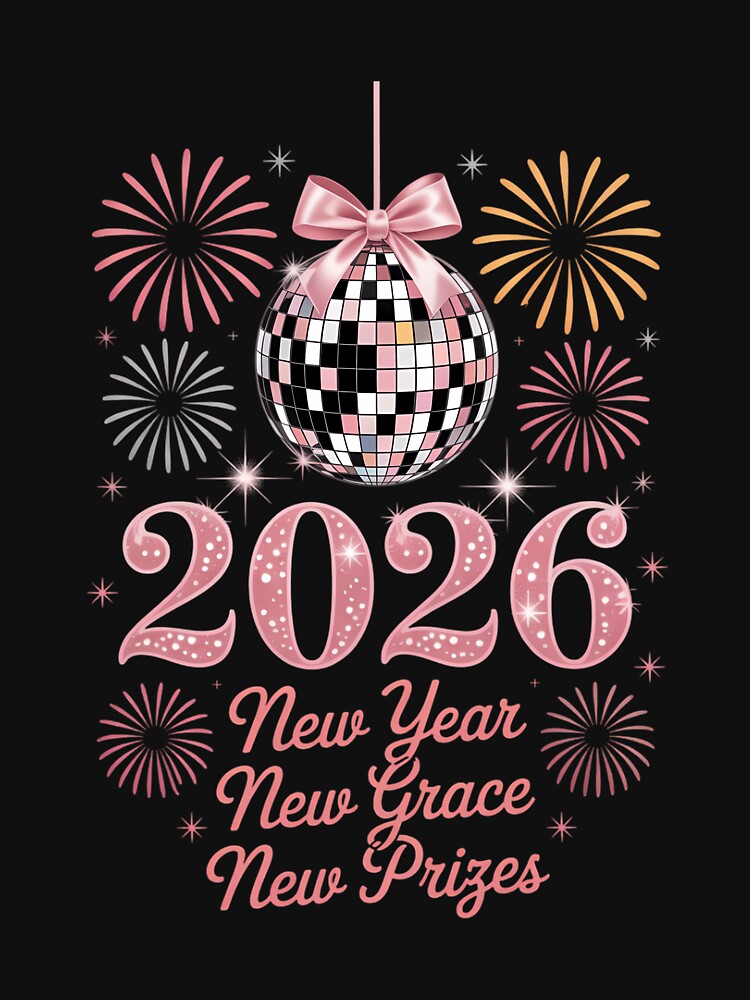2026 New Year New Grace New Pink Disco Ball Glitter Party by Moon-Ape