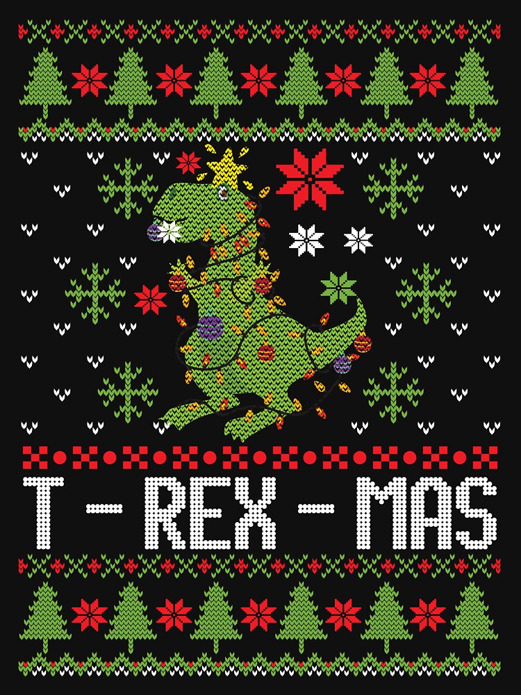 Marry Christmas Dinosaur Ugly Sweater by netdota