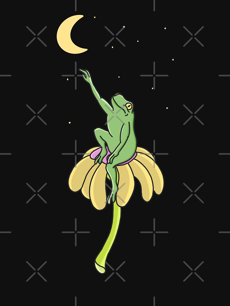 Frog and Moon by Kimprut