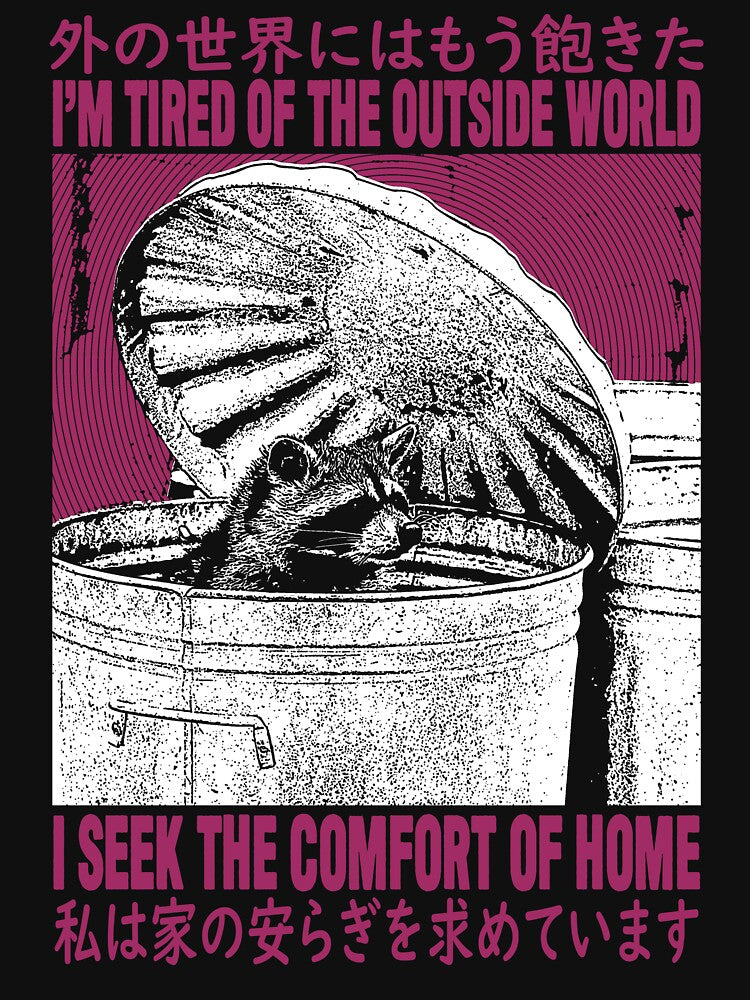 I Seek The Comfort of Home Raccoon by VintageMedatsu