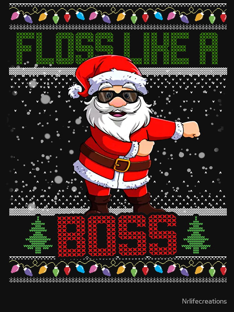 Cool Boss Santa Christmas Shirt, Christmas Shirt, Funny Christmas Shirt, Christmas Party Shirt by Nrlifecreations