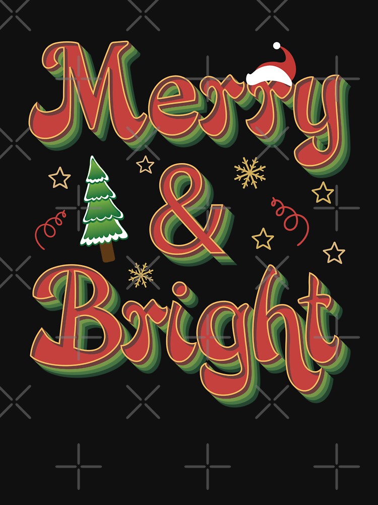 Merry and Bright Christmas Decor - Christmas 2022 Merry and Bright by Alice-Elgawi