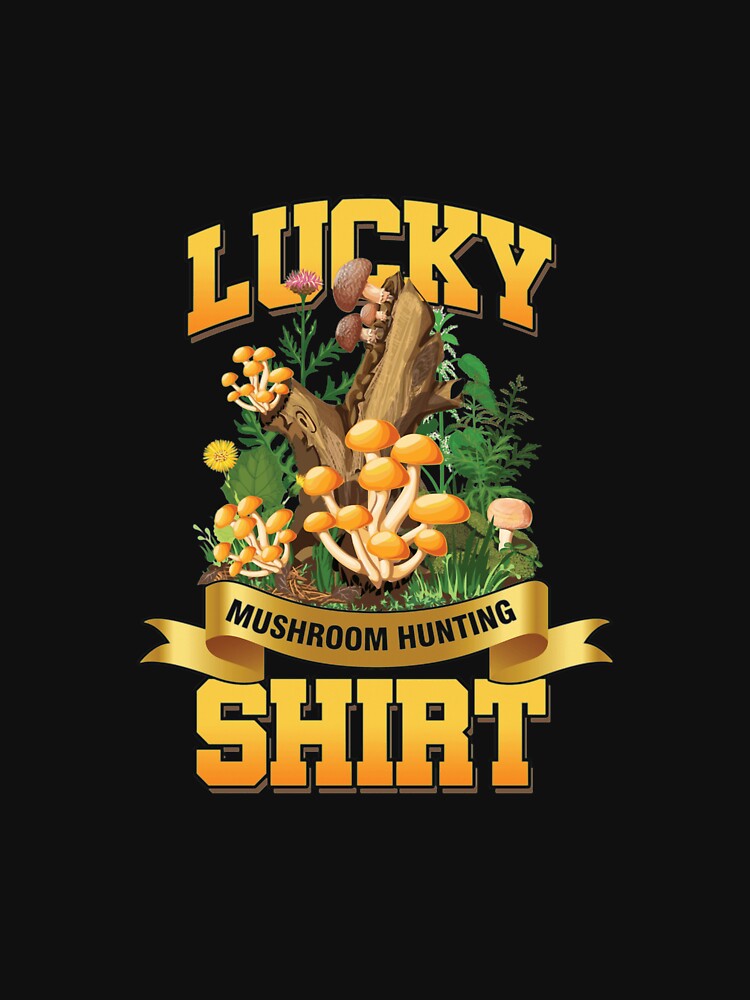 Camping T Shirt Forager Foraging Lucky Mushroom Hunting Camper Campfire Gifts Tee by teatordena