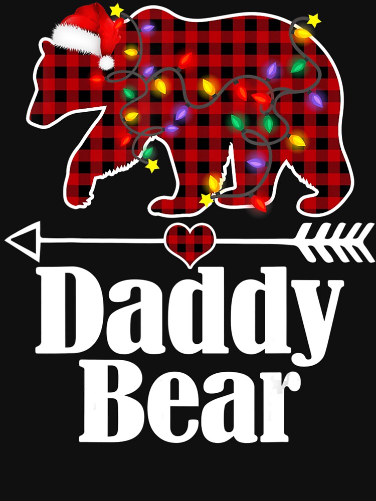 Daddy Bear Christmas Pajama Red Plaid Matching by Nguyenhaithanh