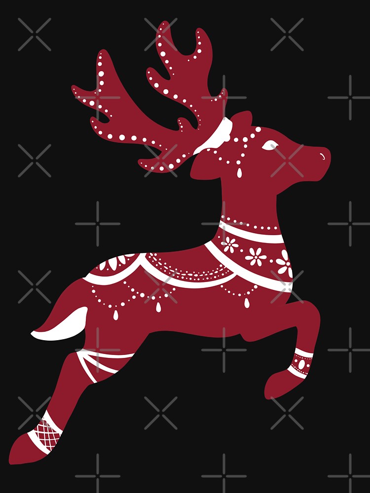 Decorated Red and White Reindeer by Lady-Lilac