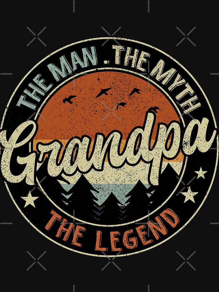 Grandpa The Man The Myth The Legend Vintage Father's Day by TheWildStyle