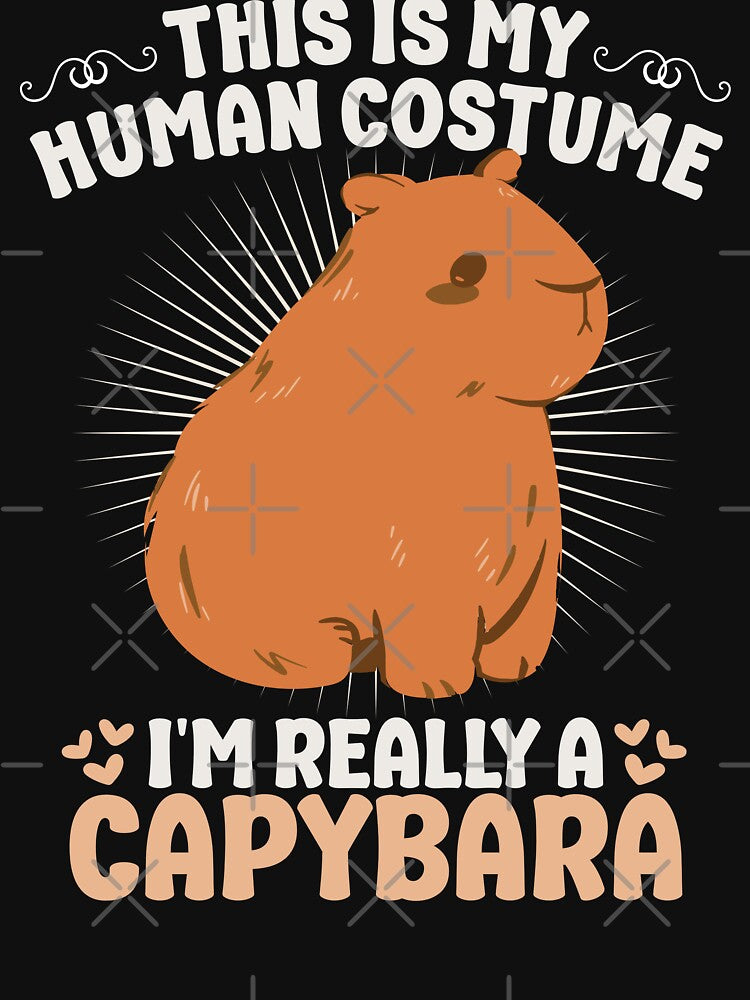 Capybara Human Costume Funny Halloween by Nodirama