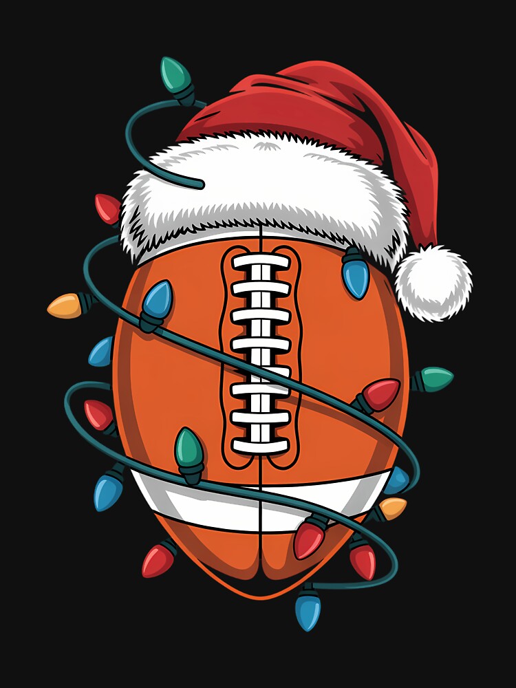 Santa Christmas Football Player by Turbotine