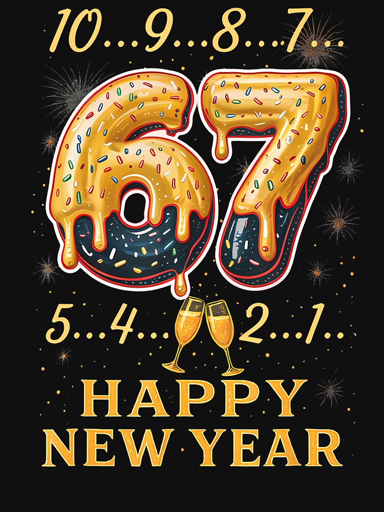67 Happy New Year Six Seven Funny Countdown 2026 Brainrot by ChantelNicole