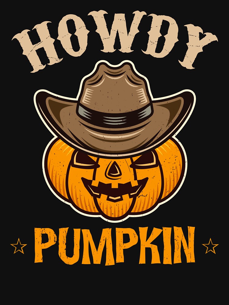 Howdy Pumpkin Rodeo Western Country Fall Southern Halloween by BELASKRI STORE