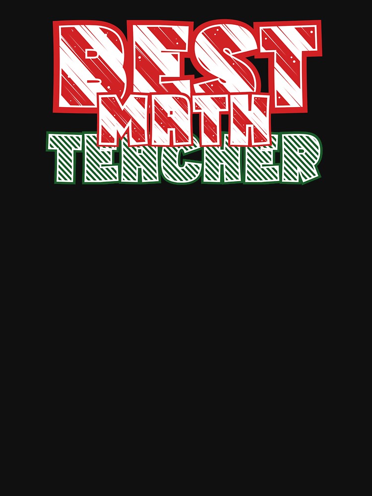 Best Math Teacher For The Christmas by Promoc