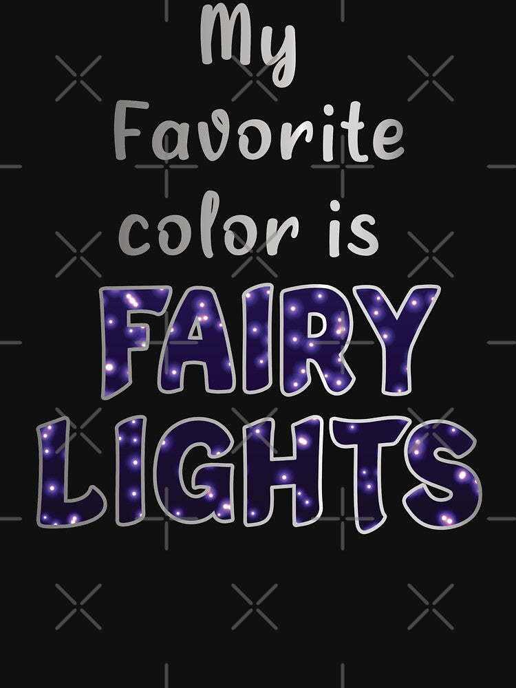 My Favorite Color is Christmas Lights - Purple Sparkly by SuziSukiDesigns