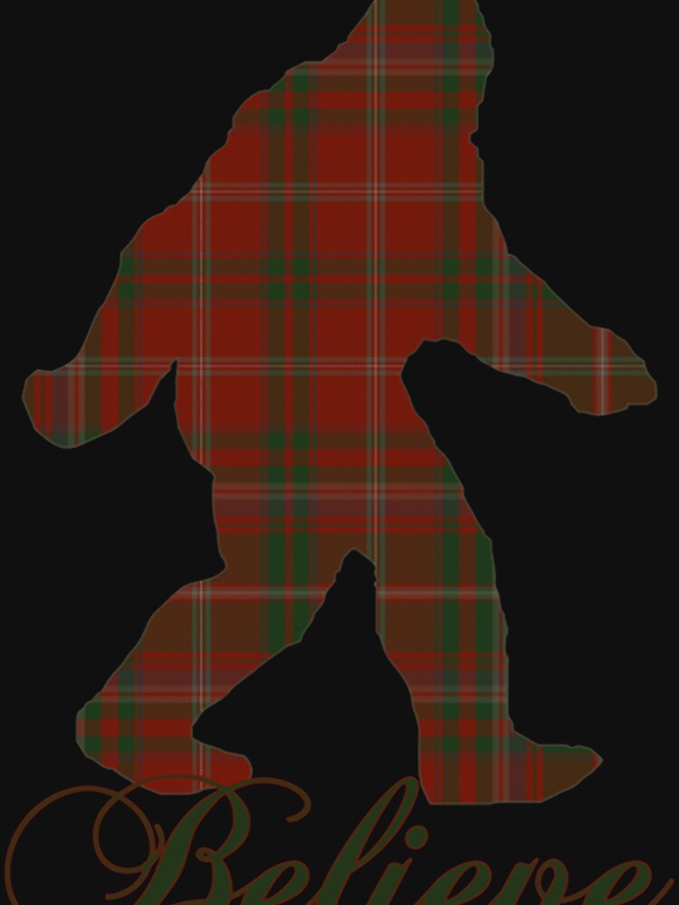 Plaid Bigfoot Sasquatch Yeti Believe Christmas Pajamas Gift by ekm2766