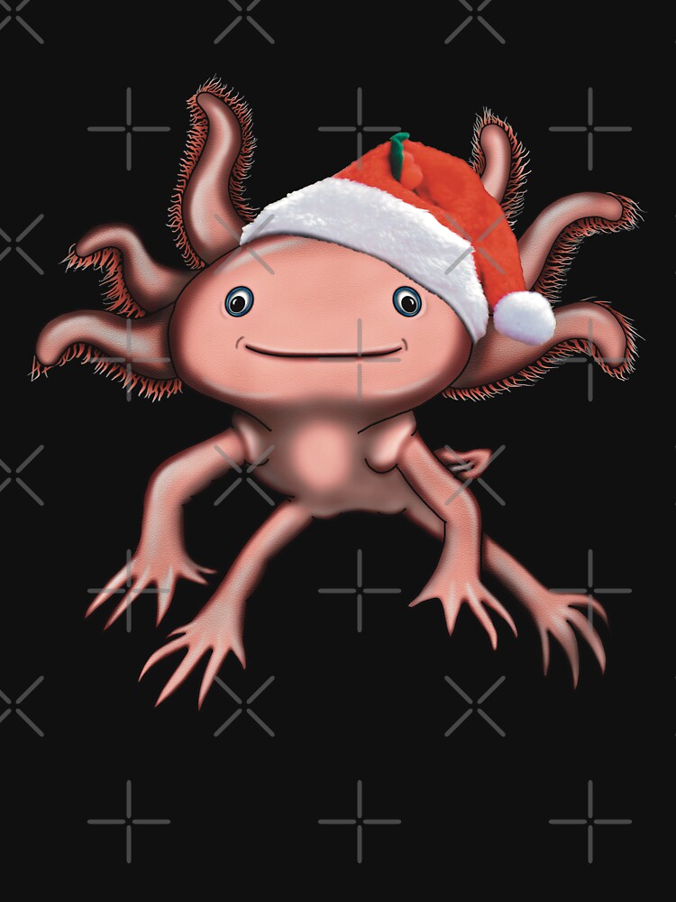 Axolotl drawing Christmas gift by DAGHO