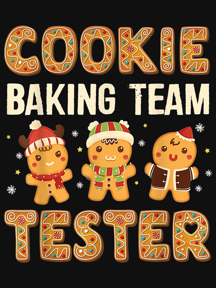 Cookie Baking Team Tester Cute Gingerbread Christmas Pajamas by RubDecrease