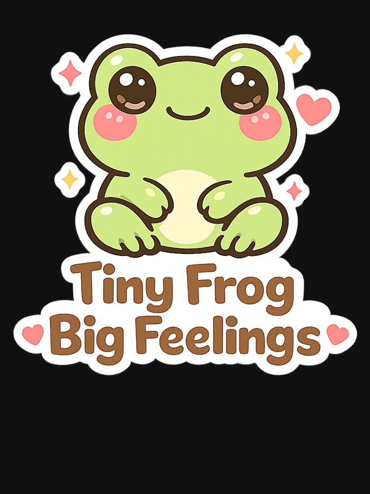 Emotional Support Animals - Tiny Frog Big Feelings – Cute Kawaii Emotional Support Frog by MoodMinistry